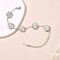 Double Sided Clover Charm Bracelet