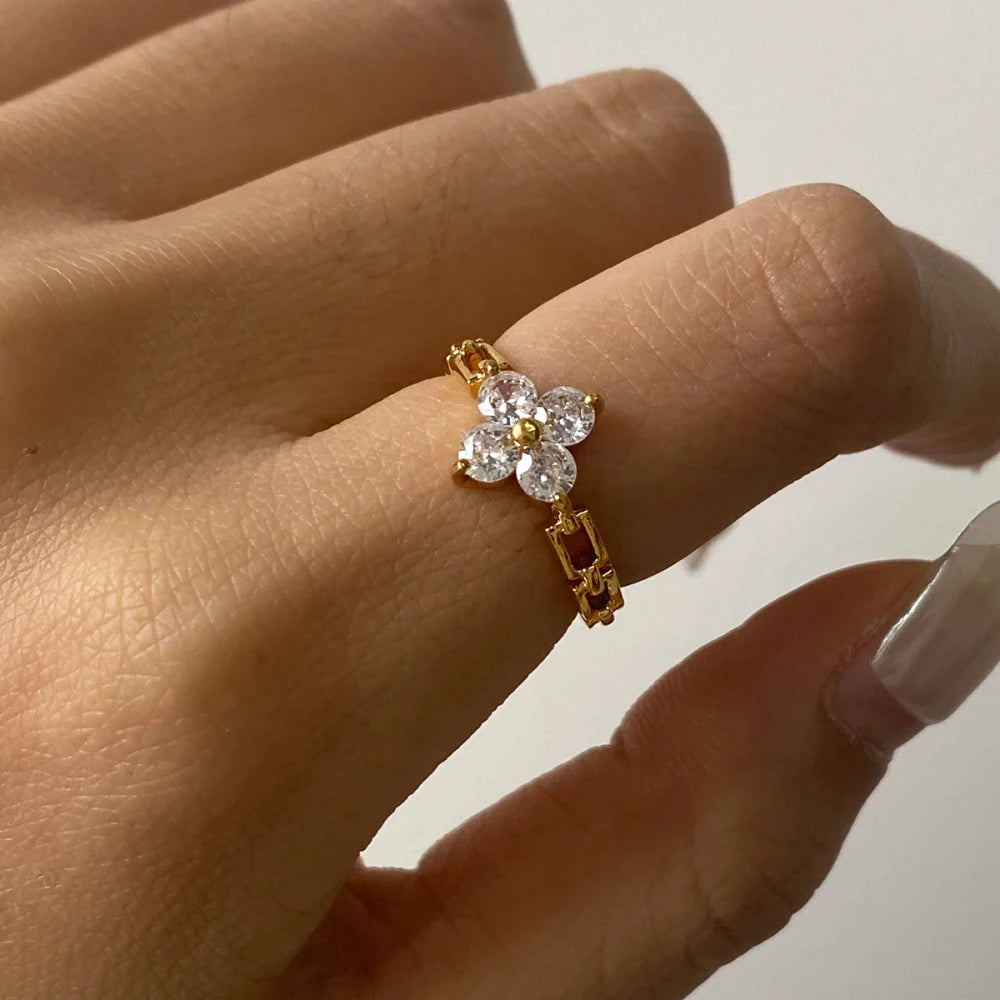 Gold Plated Stainless Steel Party Ring