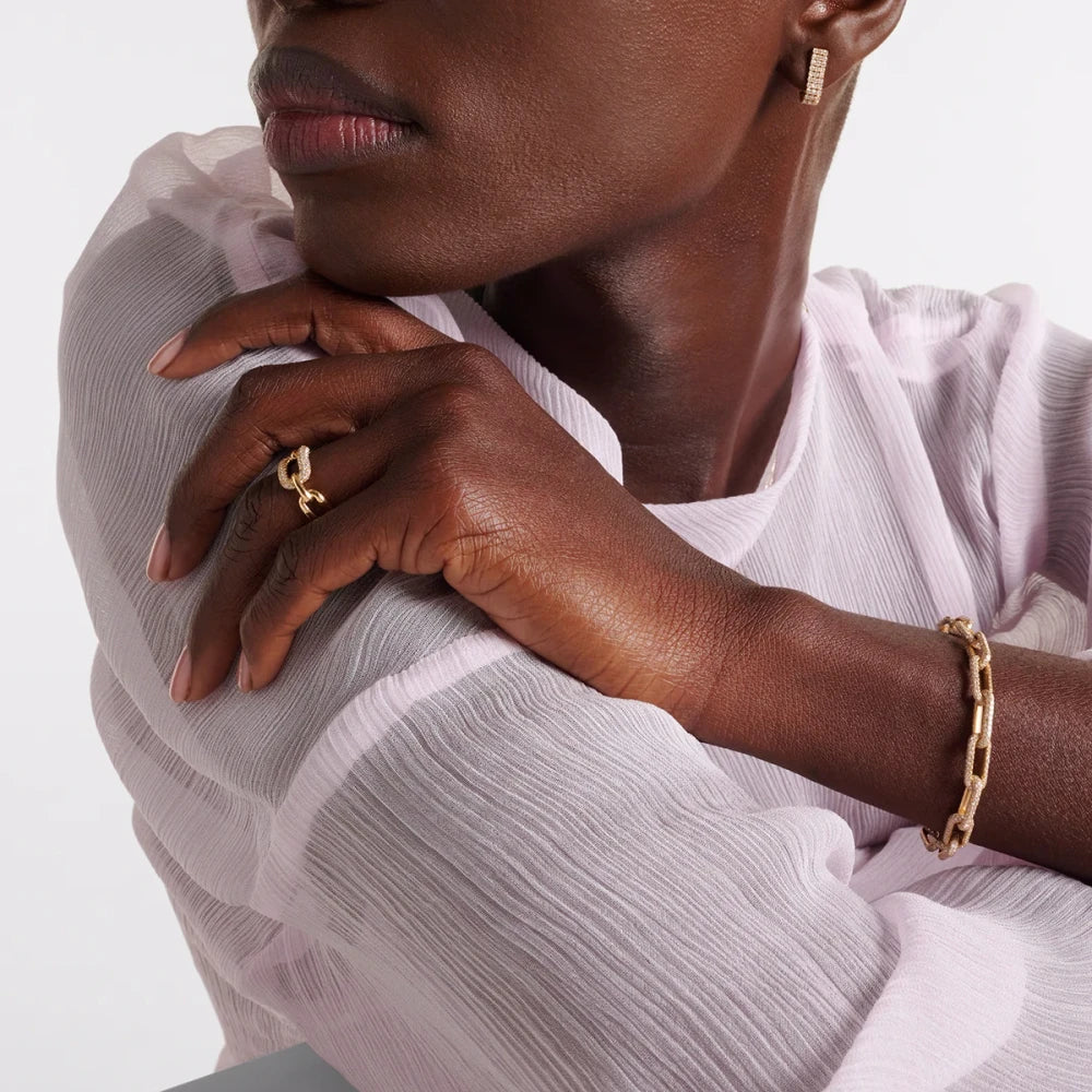 Gold Plated Stainless Steel Party Ring