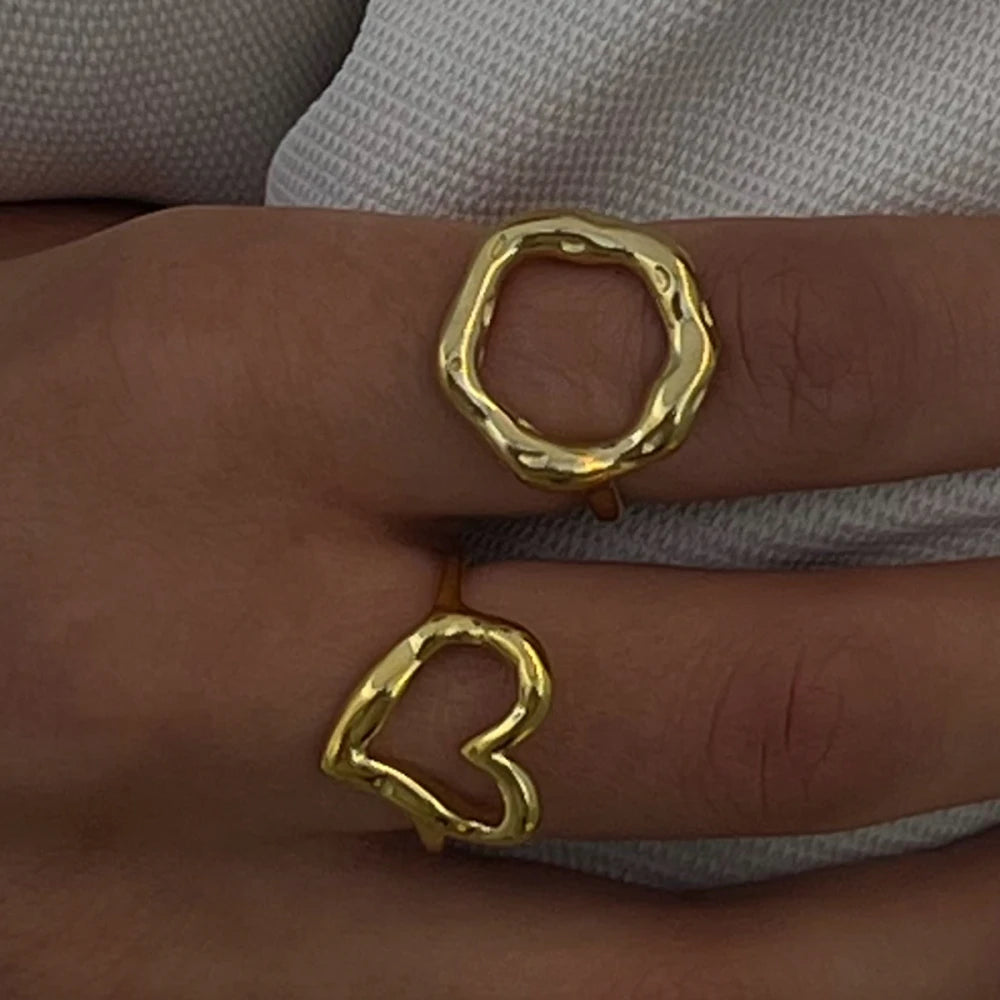 Gold Plated Stainless Steel Party Ring