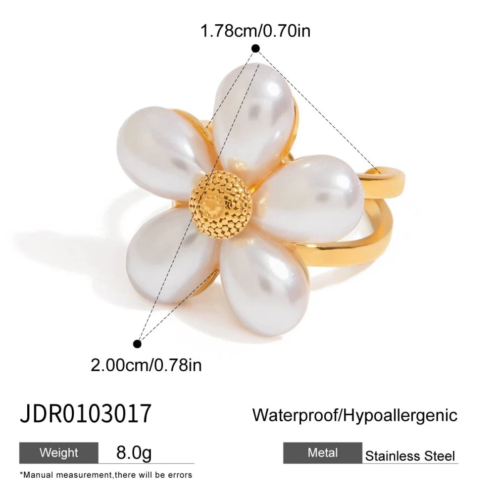 Gold Plated Stainless Steel Party Ring