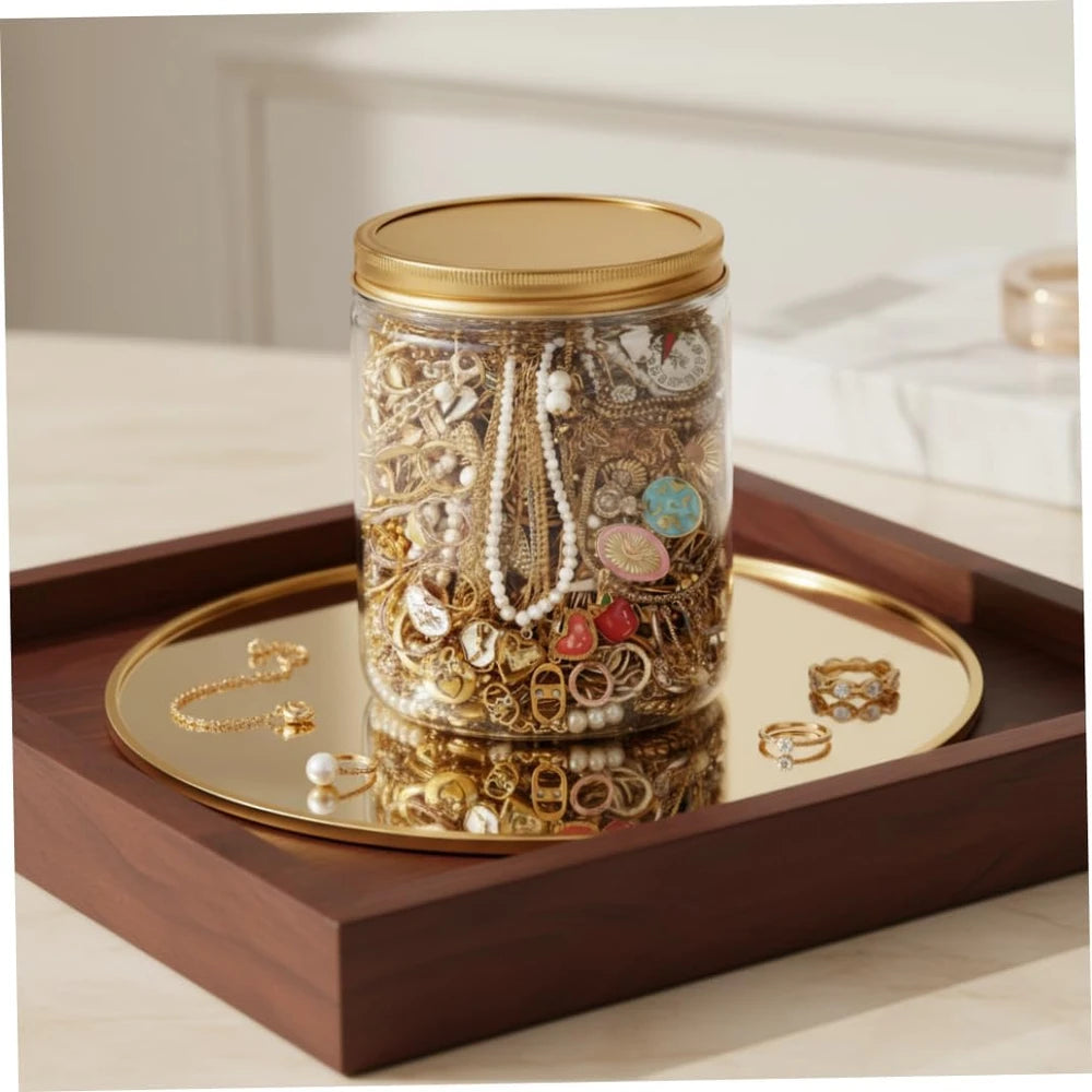 Gold Mystery Jewelry Jar 10 pieces