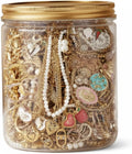 Gold Mystery Jewelry Jar 10 pieces
