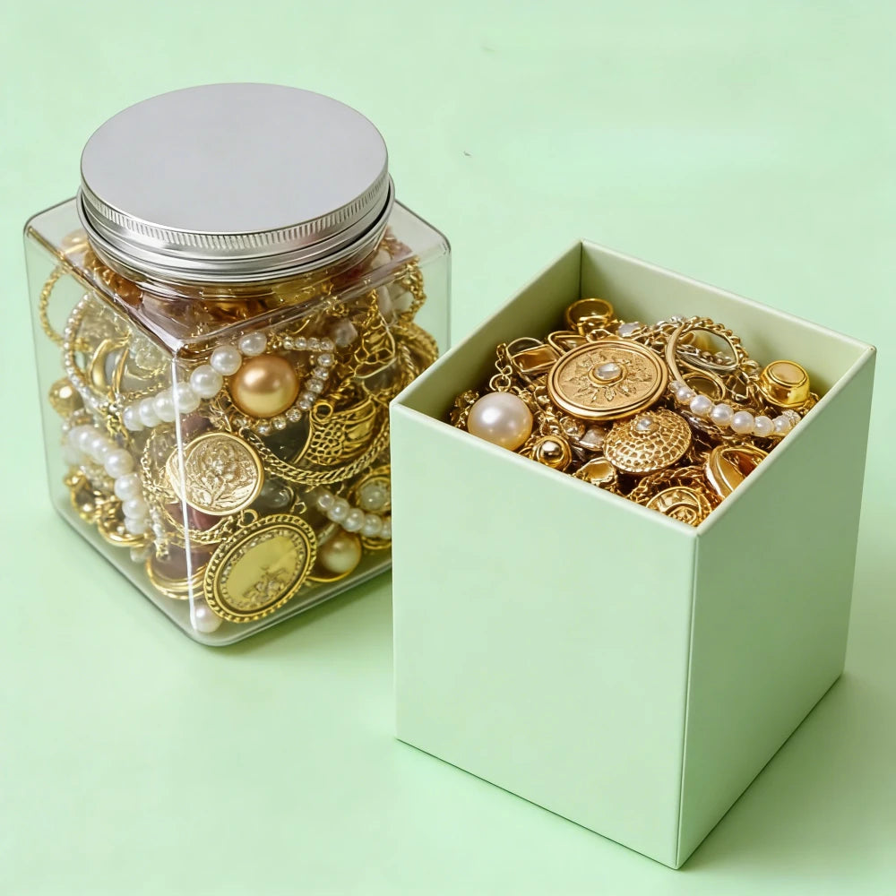 Boho Vintage Mystery Jewelry Jar