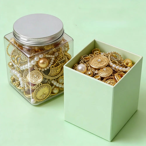 Boho Vintage Mystery Jewelry Jar